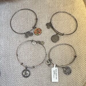 Alex and Ani Silver Charm Bracelet Collection